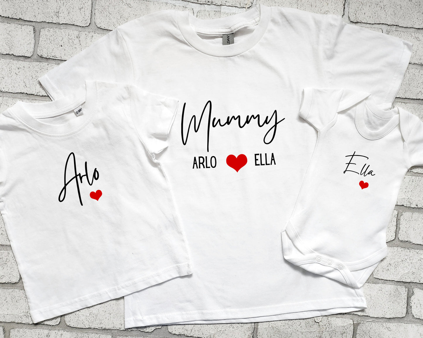 Personalised Mummy and Me T shirts