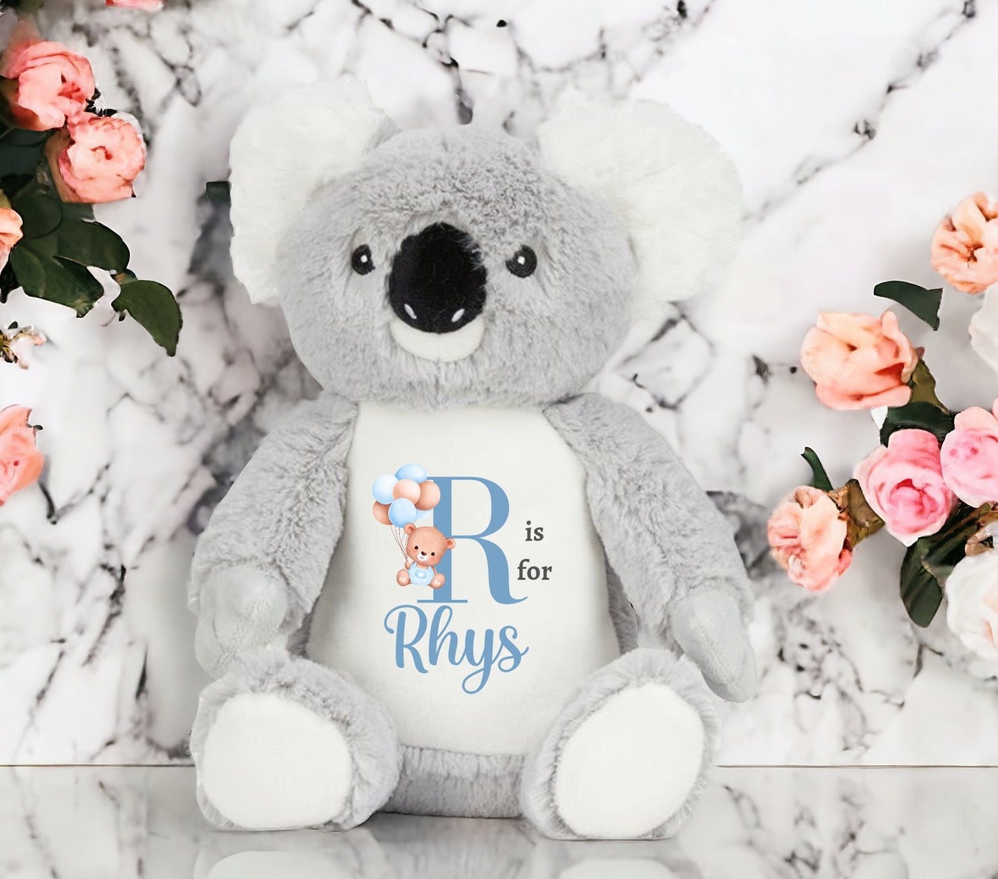 Personalised Koala Plush: Cuddly Soft Toy, Kids Birthday Gift