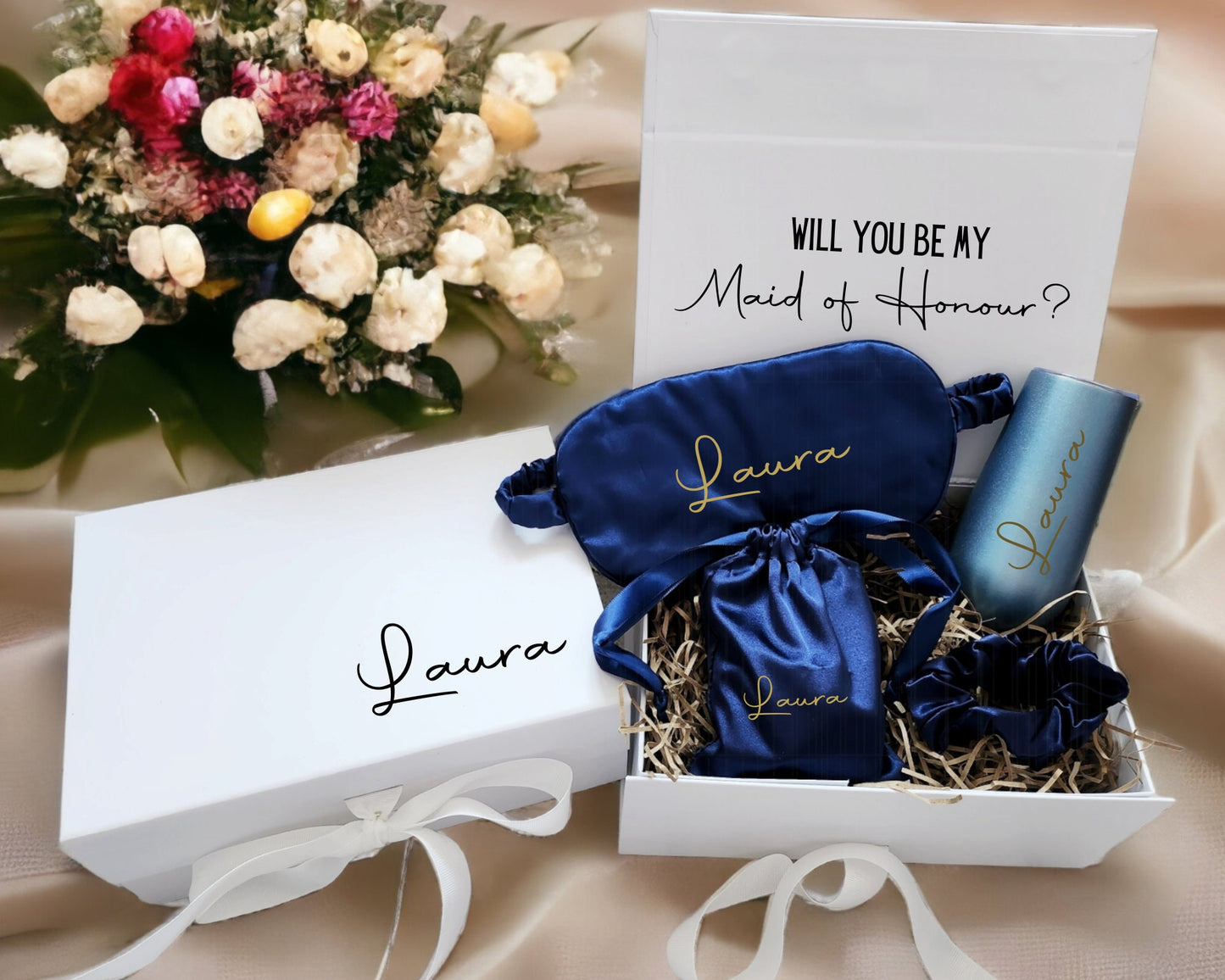 Personalised Bridesmaid Proposal Box Will You Be My Maid of Honour Gift Bridal Party Present