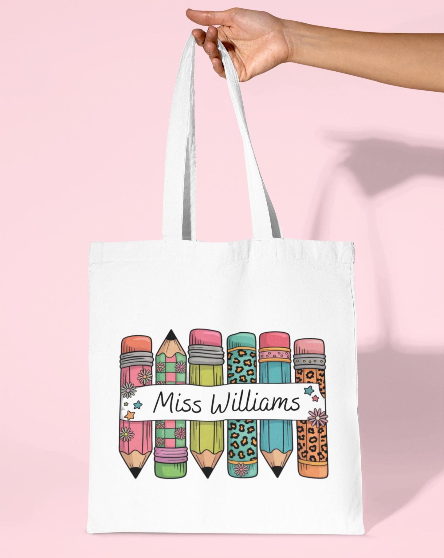 Personalised Teacher Gift Tote Bag End of Year Gift Thank You Teacher Gift Primary School Nursery Teaching Assistant Gift Bag Book Bag