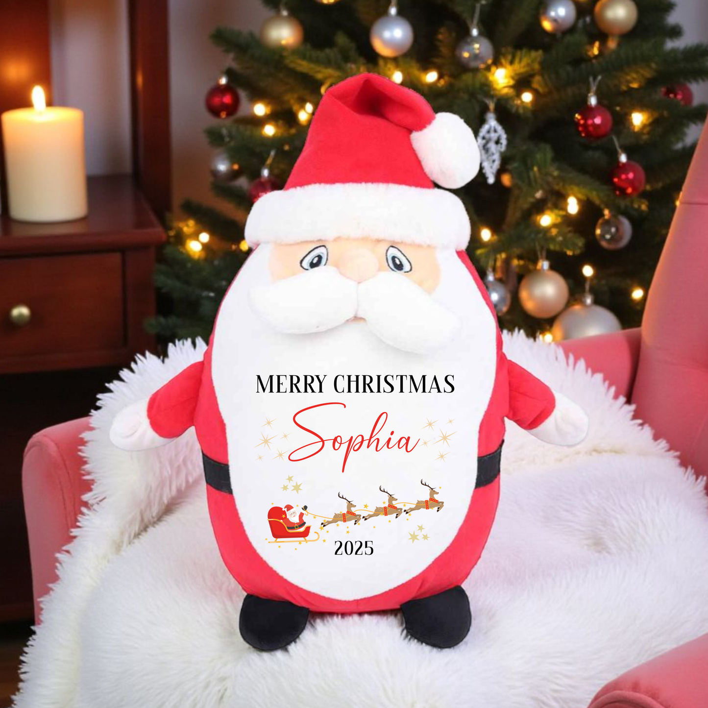 Personalised Santa Plush - Merry Christmas