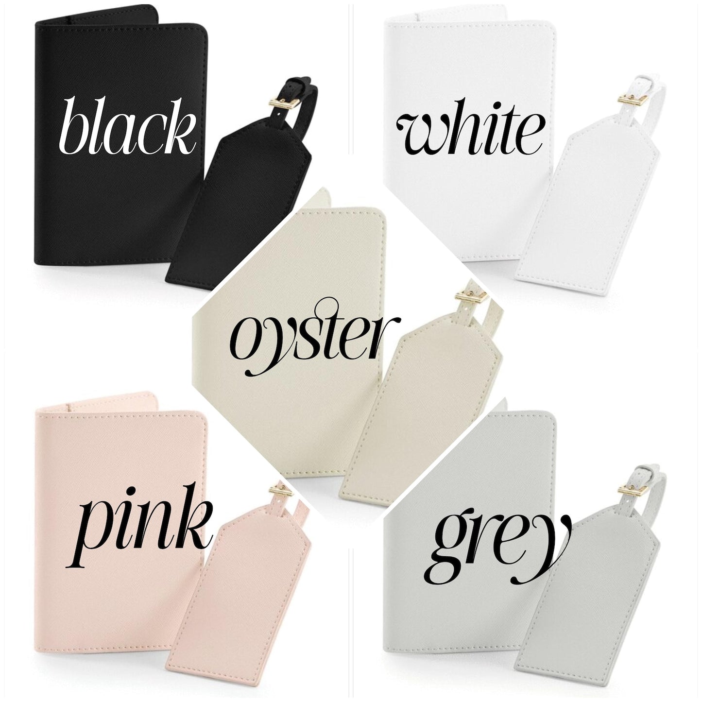 Personalised Mr & Mrs Passport and Luggage Tag Set with Gift Box