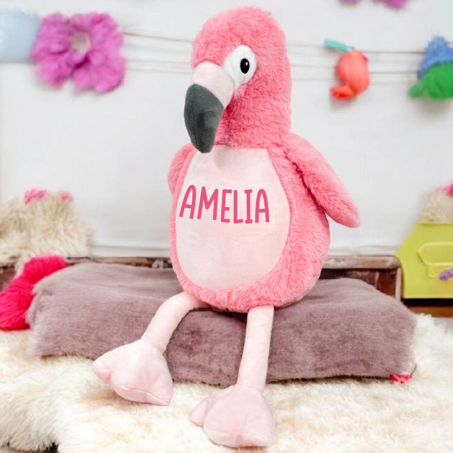 Flamingo Personalised Soft Toy