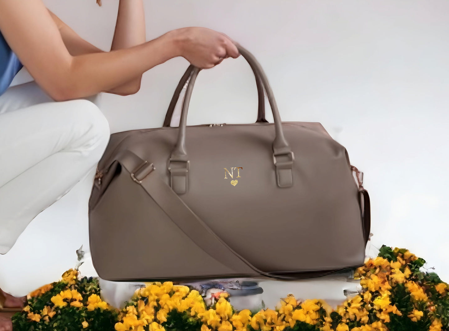 Personalised Holdall - Saffiano Leather Weekender