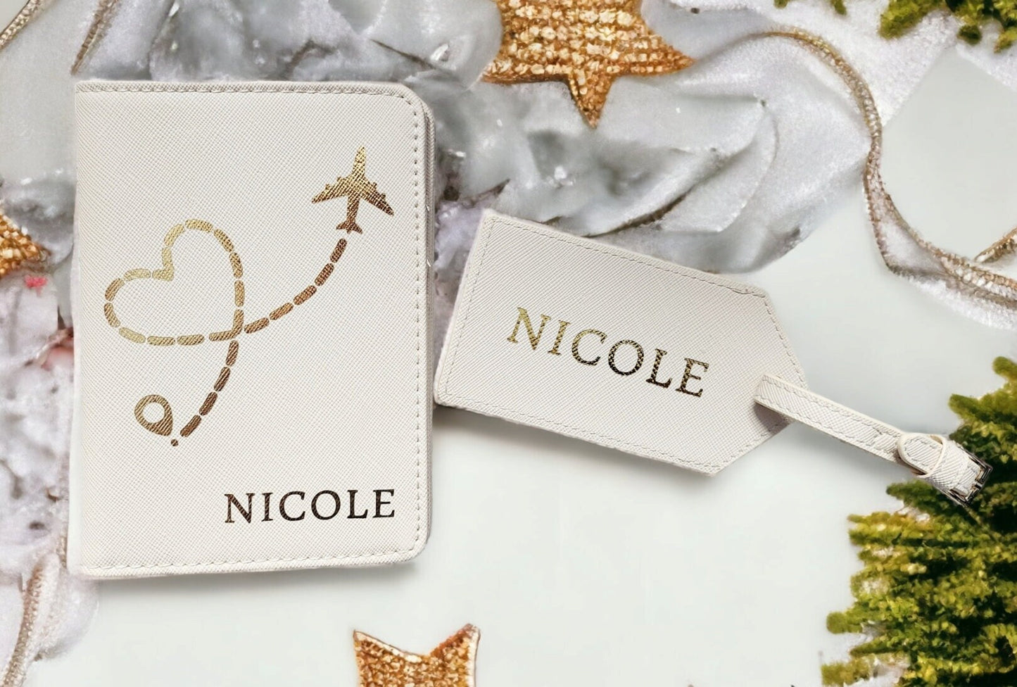 Personalised Passport Cover and Luggage Tag