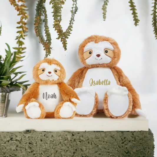  Personalised Sloth Soft Toy image 0