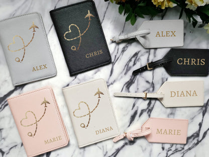 Personalised Passport Cover and Luggage Tag