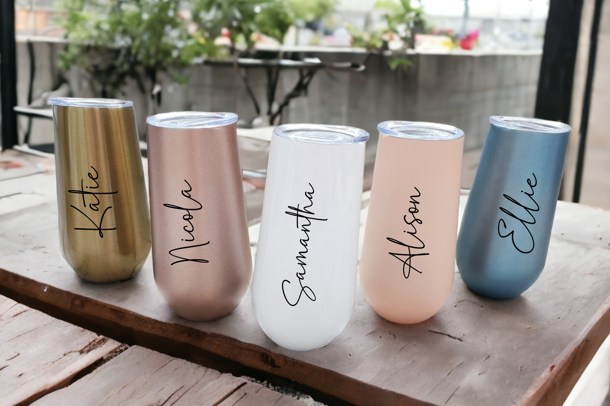 Personalised 6oz Stemless Wine Tumbler  image 0