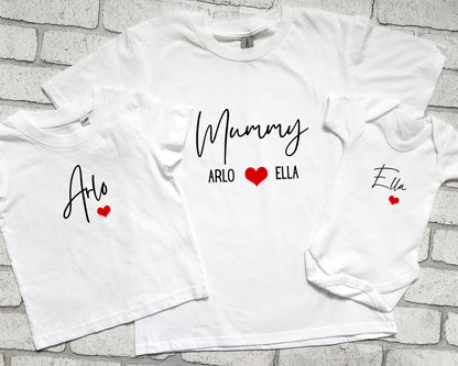Personalised Mummy and Me T shirts