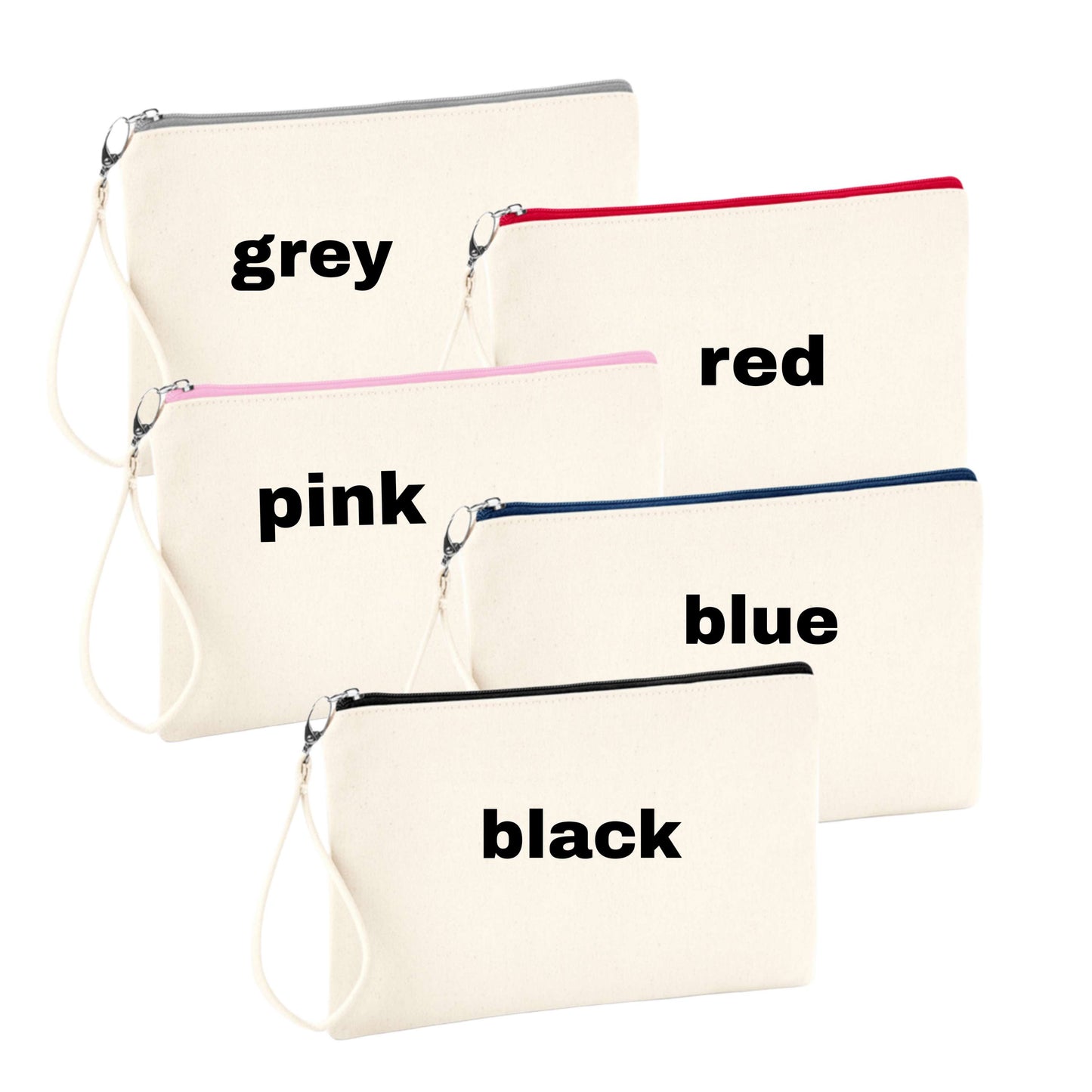 Personalised Script Name Wristlet Pouch image 1