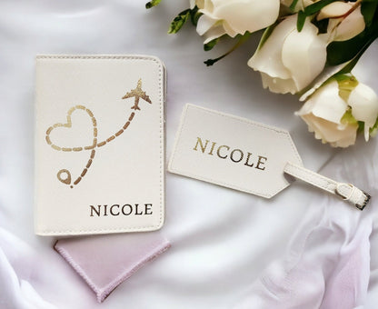 Personalised Passport Cover and Luggage Tag
