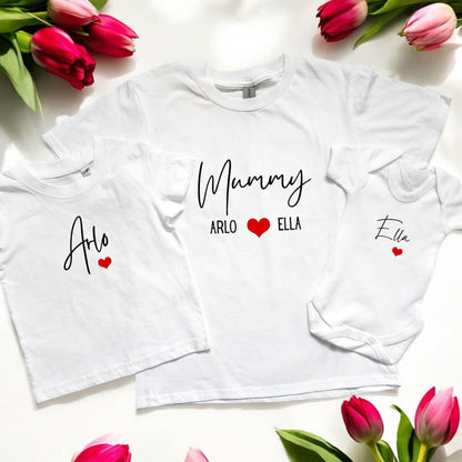 Personalised Mummy and Me T shirts
