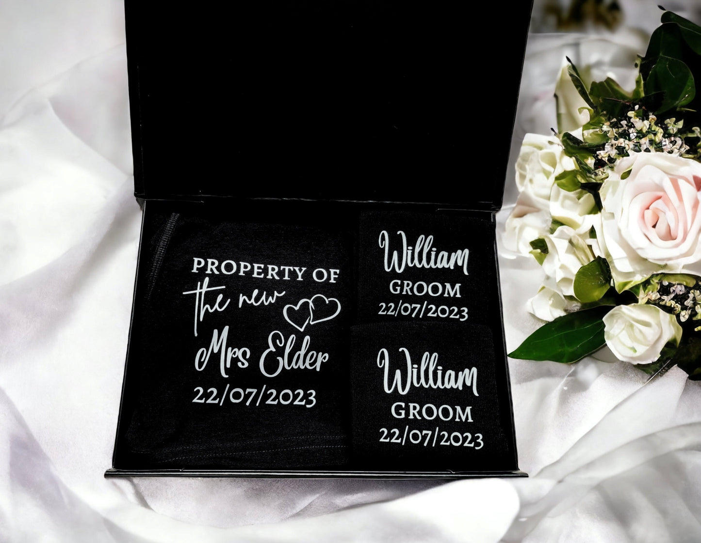Personalised Groom Boxers and Socks in Box or Bag