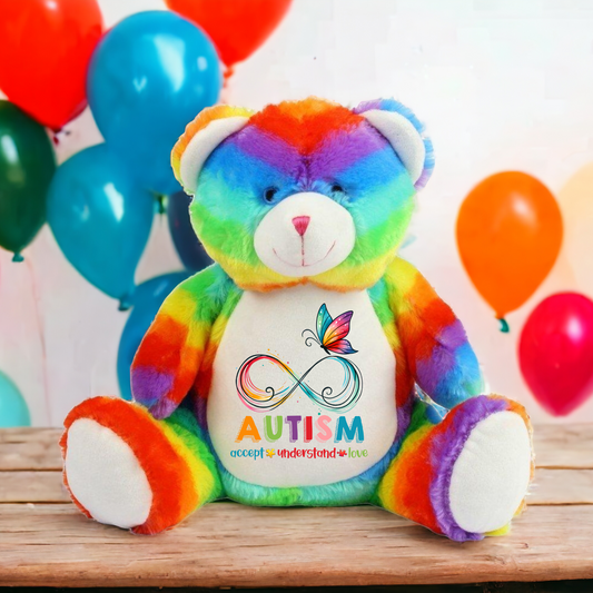 Autism Acceptance Rainbow Bear image 0