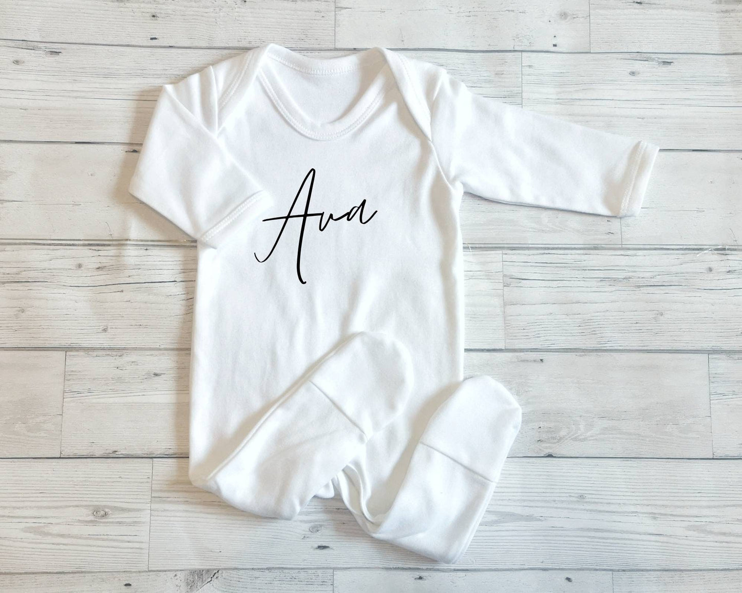 Personalised Twin Boy Girl Baby Clothes Sleepsuit Gift Name Boys Girls Romper Newborn Coming Home Outfit Set I'm Here Welcome World Cotton