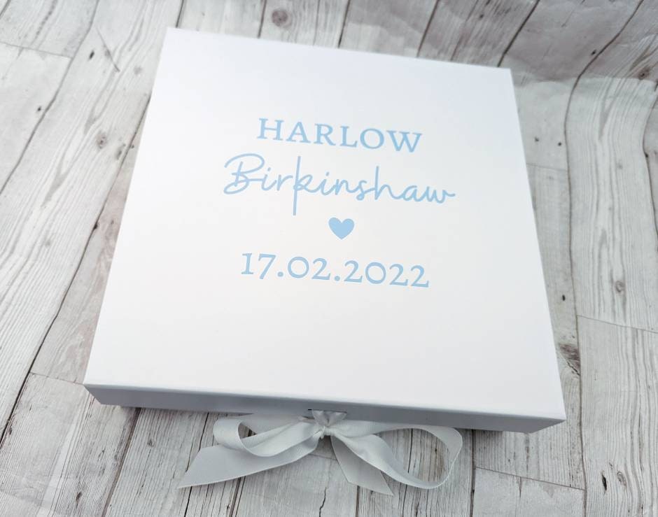 Personalized Baby Keepsake Box: Newborn Memory Storage