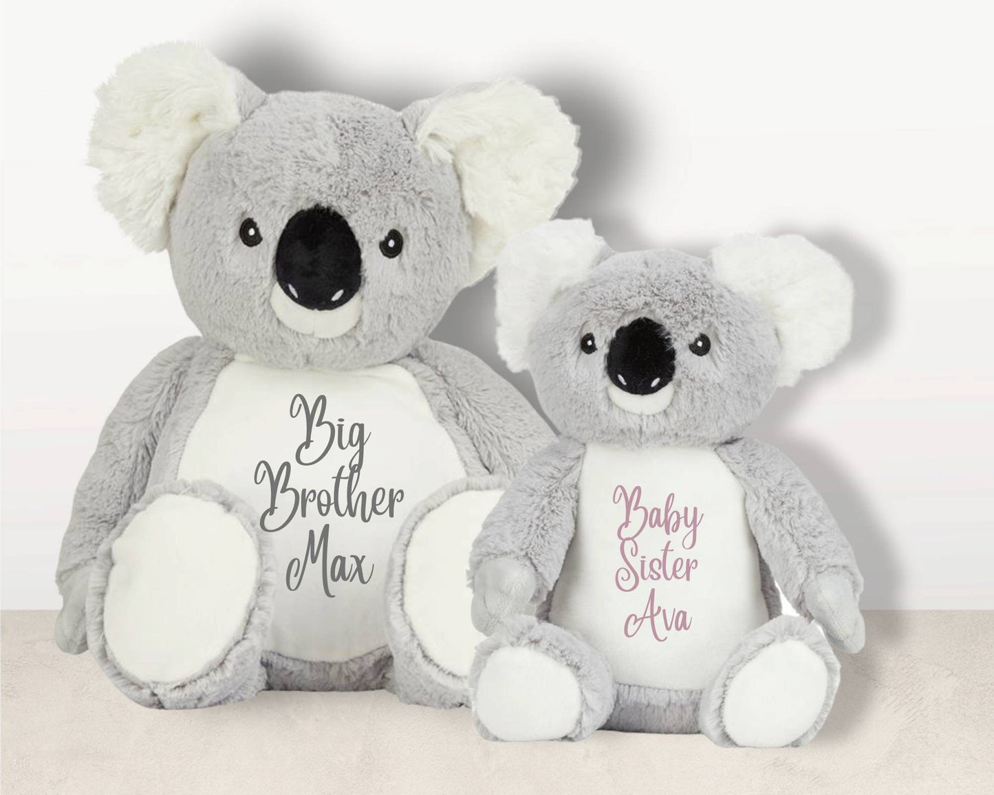 Personalised Koala Soft Toy Cuddly Kids Gift Birthday Present Boy's Girl's Brother Sister Plush  Choice Of Size