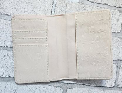 Personalised Passport Cover Luggage Tag Travel Case Initial Faux Leather Cream Any Name or Monogram Text Colour Choice Plane Image Adventure