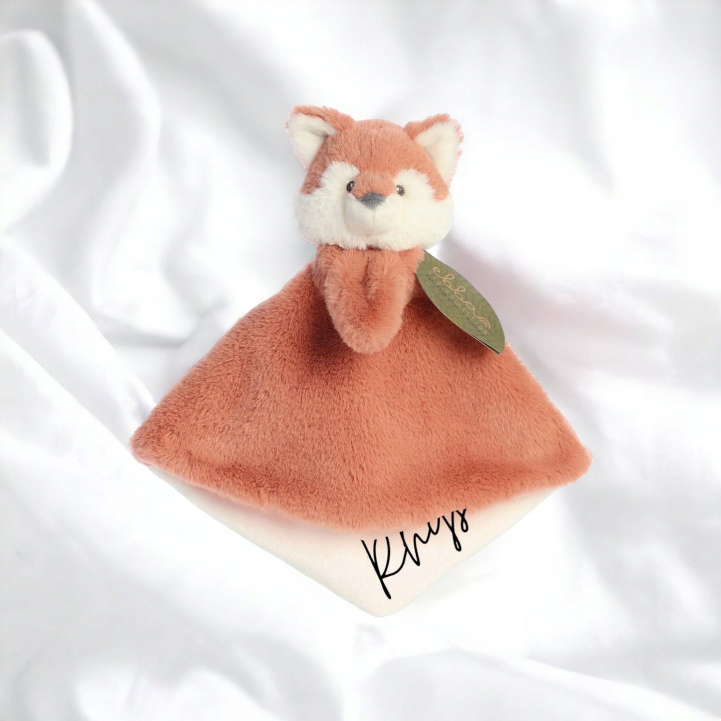 Personalised Baby Comforter Eco Sustainable Fox Lamb Dinosaur Bunny Blankie Newborn Gift Custom New Baby Soft Toy Plush Baby Shower Gift