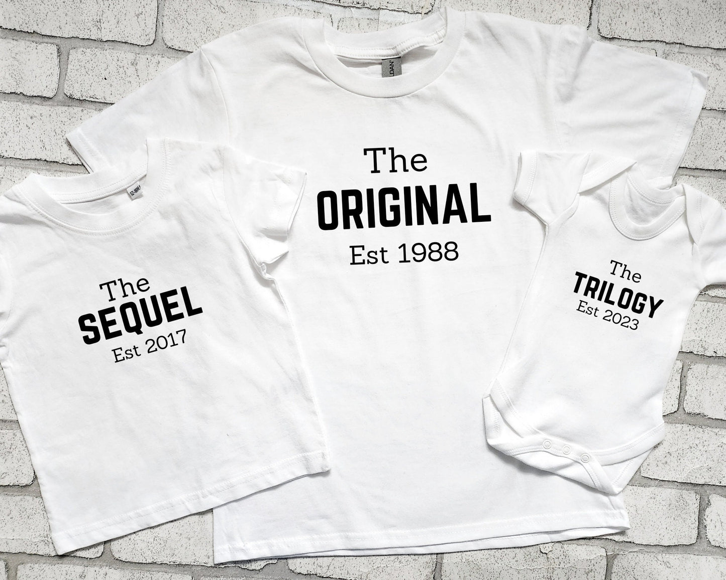 Personalised Matching Tshirts Original Sequel Trilogy Father's Day Gift Matching Outfits Daddy Gift Birthday