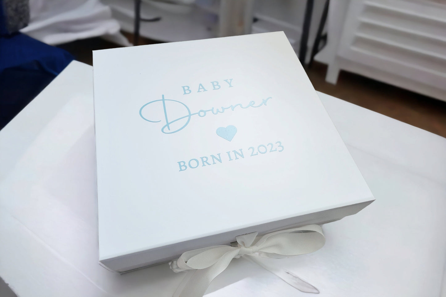Personalized Baby Keepsake Box: Newborn Memory Storage