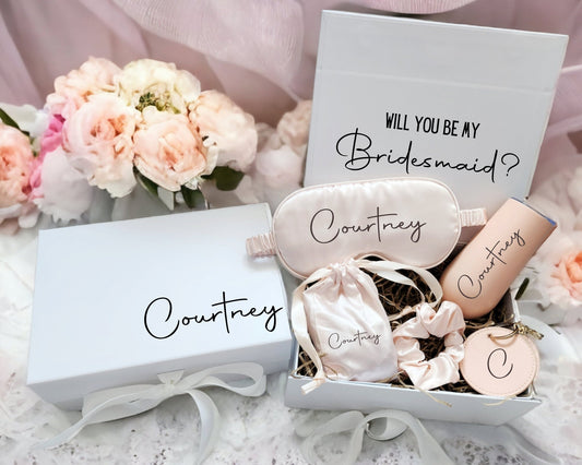 Personalised Bridesmaid Proposal Box Will You Be My Maid of Honour Gift Bridal Party Present