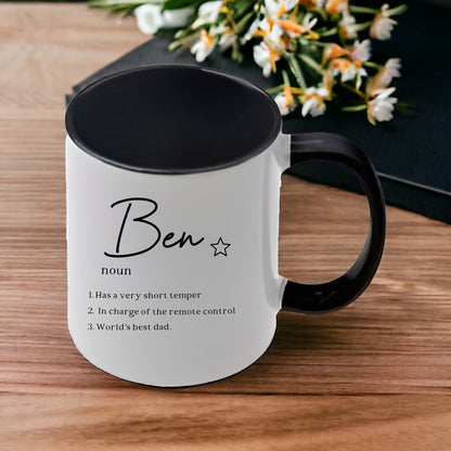 Personalised Name Mug Noun Gift for Her Funny Facts Present Birthday Mother's Day Christmas Custom Cup Gift For Him
