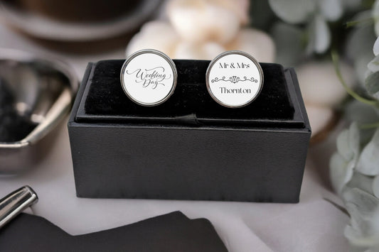 Personalised Wedding Cufflinks: Groom & Groomsmen Gift