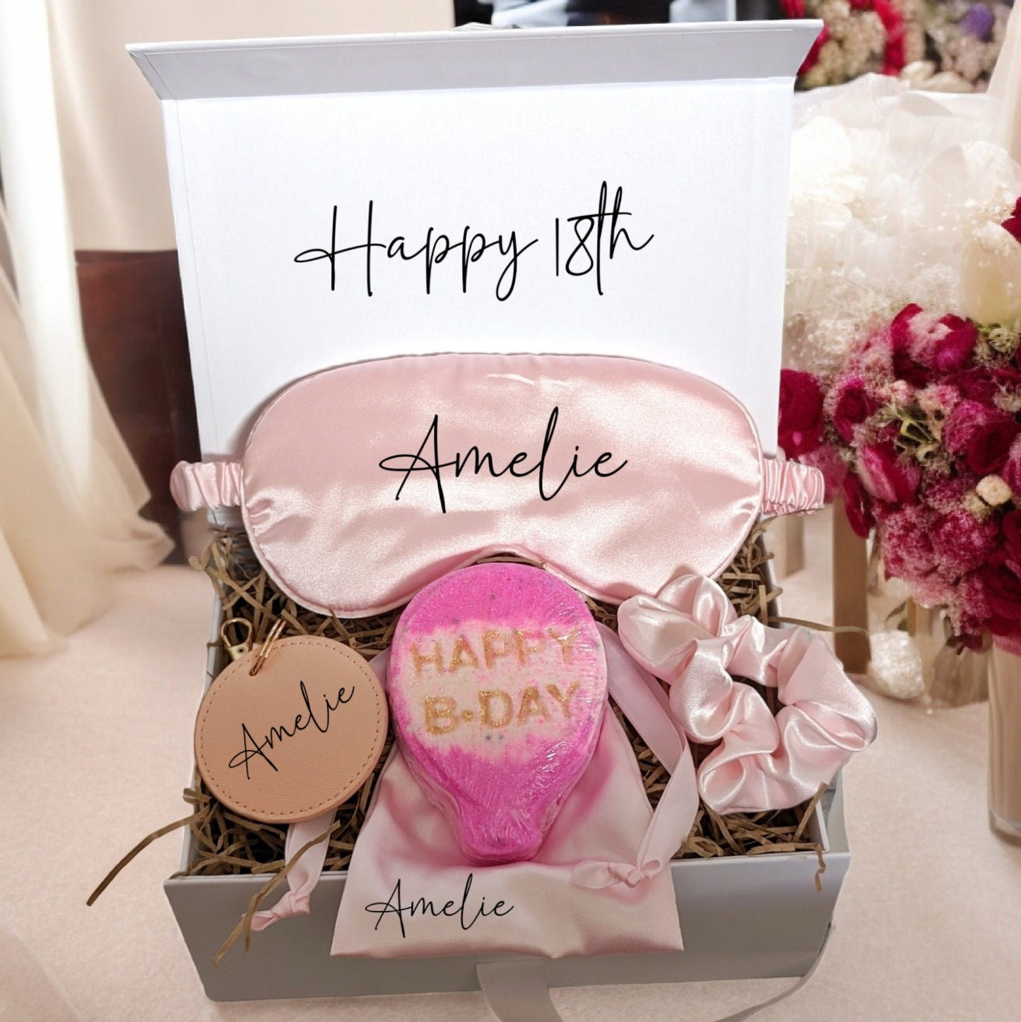 Personalised 18th Birthday Pamper Hamper Spa Gift Box Present For Her Gift Package Relax Gift For Mum Gift for Best Friend