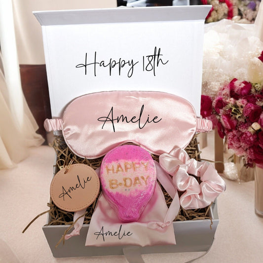 Personalised 18th Birthday Pamper Hamper Spa Gift Box Present For Her Gift Package Relax Gift For Mum Gift for Best Friend