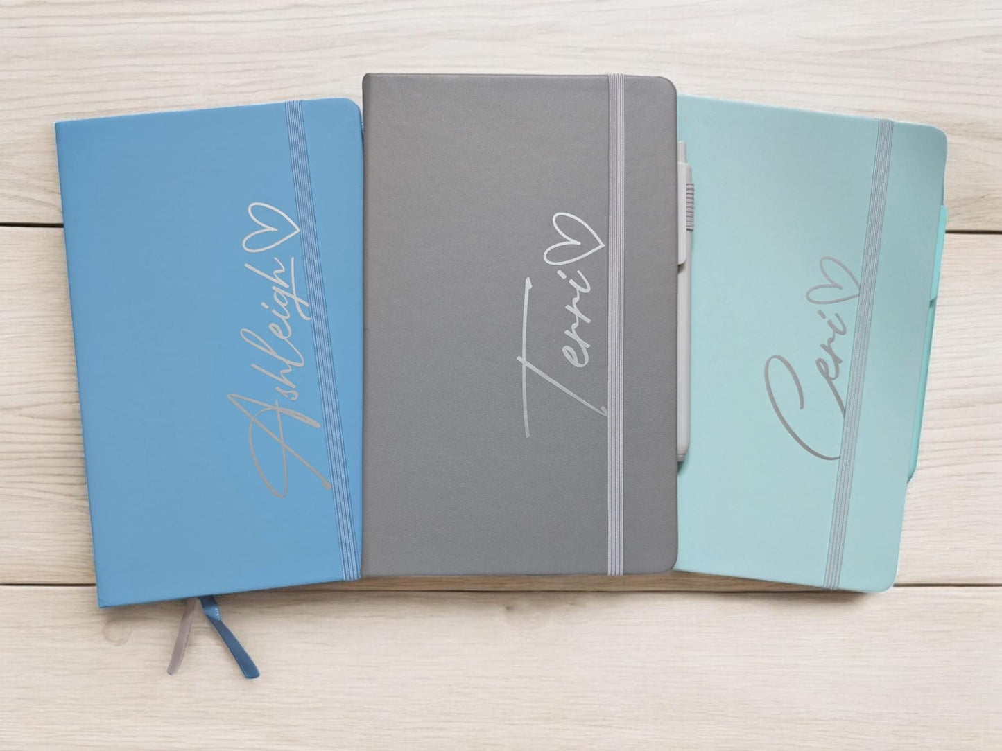 Personalised Notebook Hardback A5 Lined Pages With Free Pen Custom Name Jotter Bridesmaid Birthday Business Journal Bridal Organiser