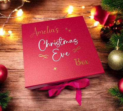 Personalised Christmas Eve Box Xmas Gift Hamper - Keepsake Box Large 30cm