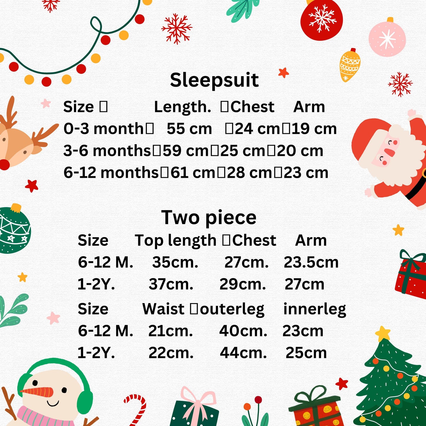 Personalised Baby's First Christmas Sleepsuit My 1st Xmas Gift New Baby Cotton Baby's First Christmas Outfit Red Grey Reindeer or Snowman