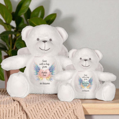 Personalised Angel Bear Memory Teddy Plush Handpicked For Earth By My Loved One In Heaven Remembrance Loss Pregnancy Keepsake Memorial Gift