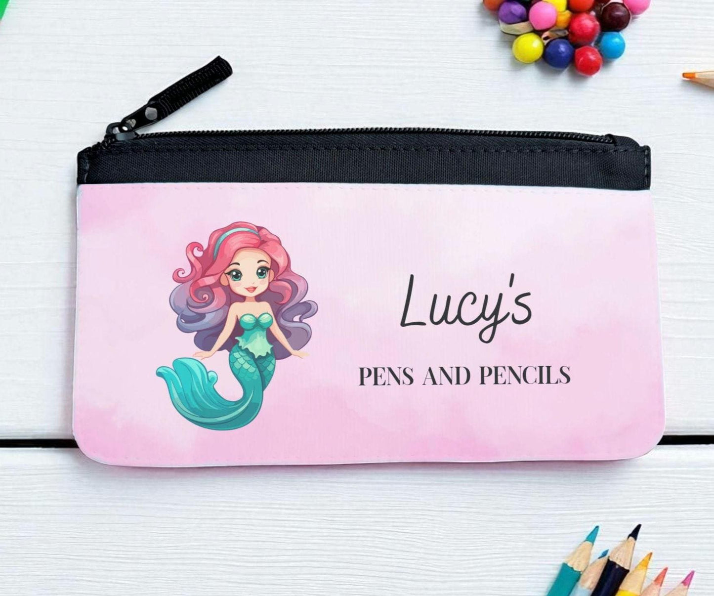 Personalised Fabric Pencil Case: Custom Name, Back to School