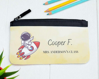 Personalised Fabric Pencil Case: Custom Name, Back to School