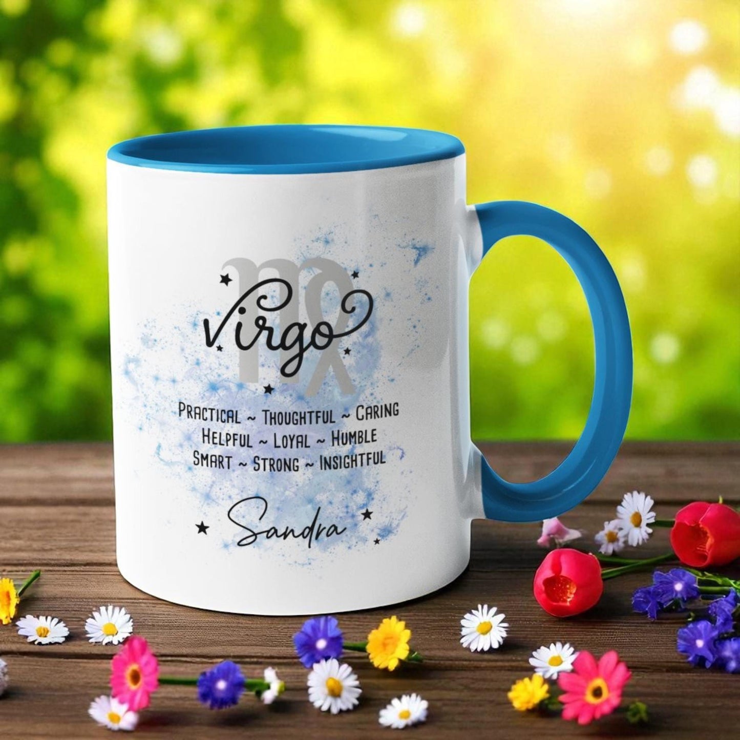 Personalised Zodiac Mug: Star Sign Traits, Custom Name