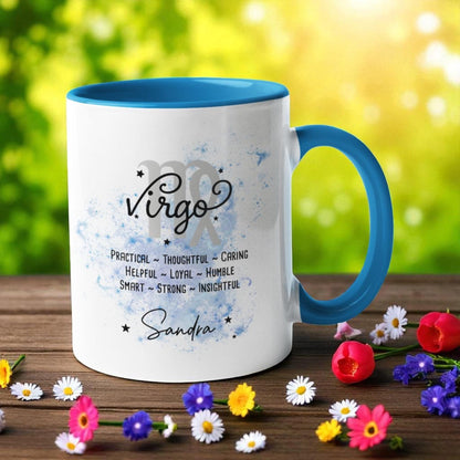 Personalised Zodiac Mug: Star Sign Traits, Custom Name