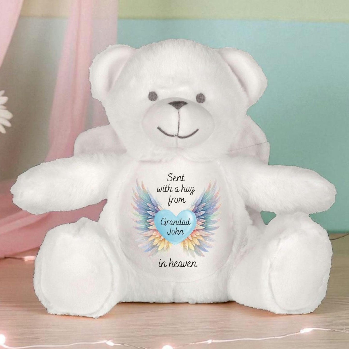 Personalised Angel Bear - Sent with a Hug from Heaven