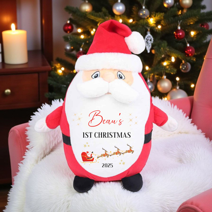 Personalised Santa Plush - First Christmas
