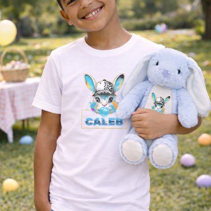 Personalised Easter Bunny T Shirt & Soft Toy