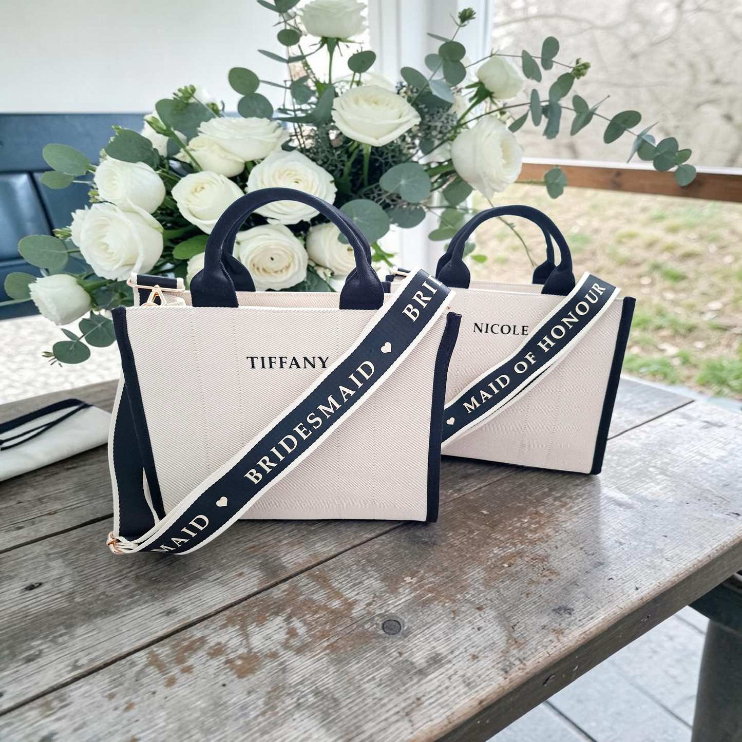 Personalised Bridal Party Tote Bag