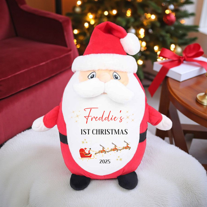 Personalised Santa Plush - First Christmas