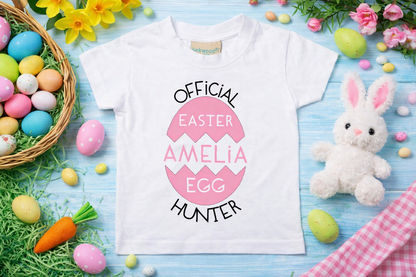 Personalised Official Easter Egg Hunter T Shirt