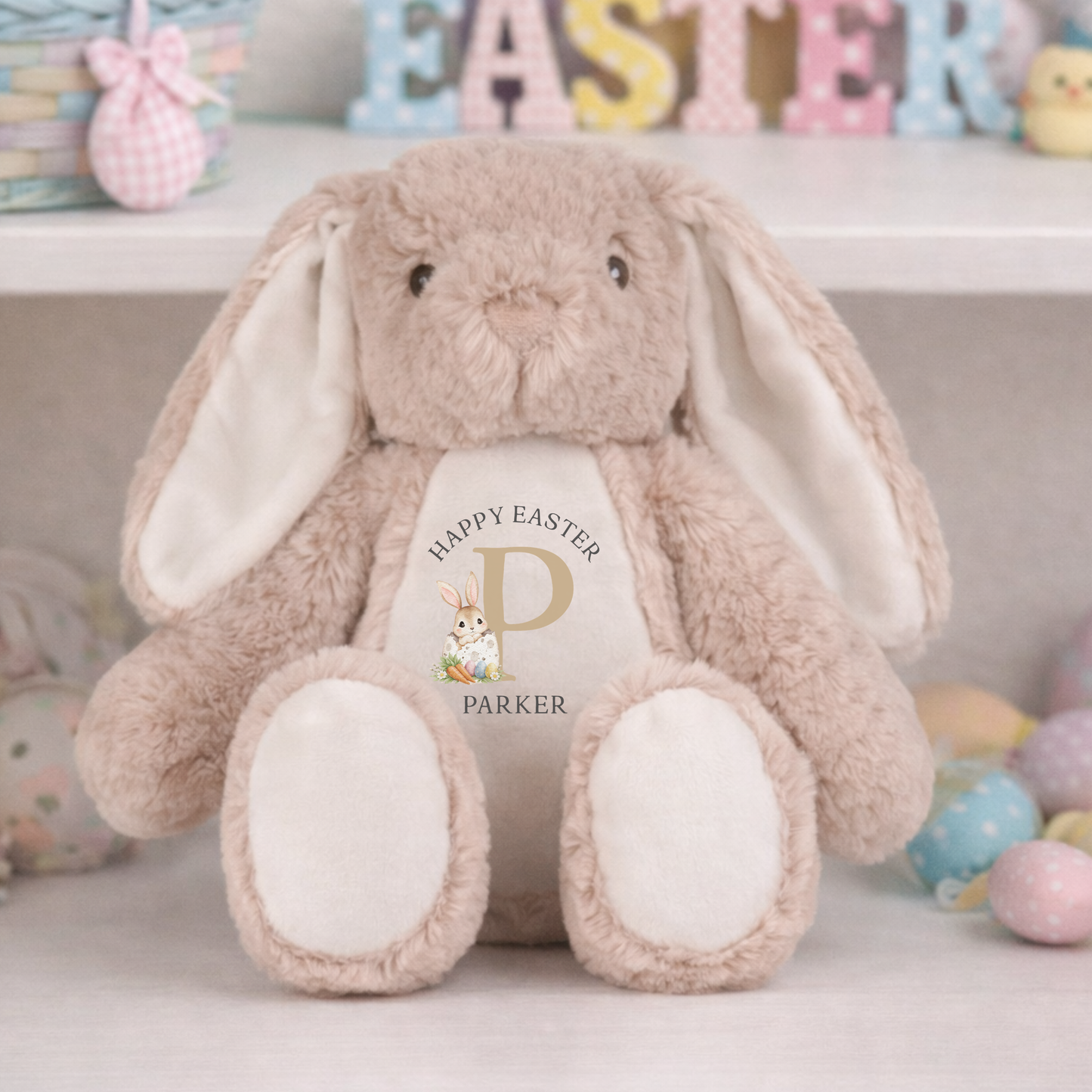 Happy Easter Bunny Soft Toy