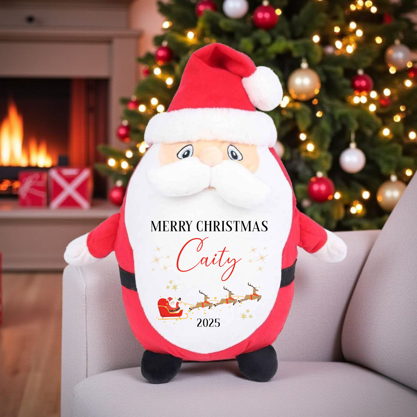 Personalised Santa Plush - Merry Christmas