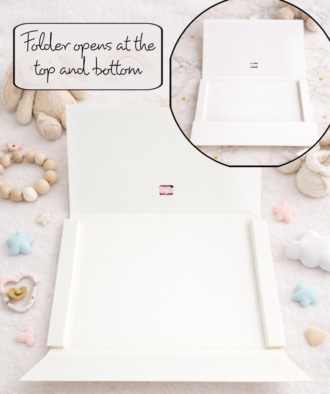 Personalised A4 Birth Certificate Folder - Pink