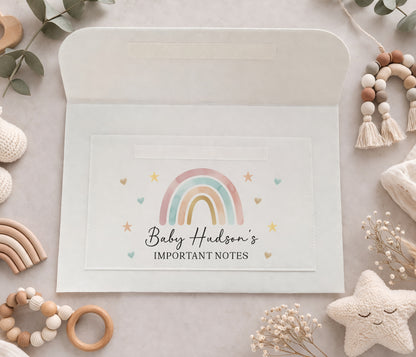 Personalised Maternity Notes - Baby Document Folder