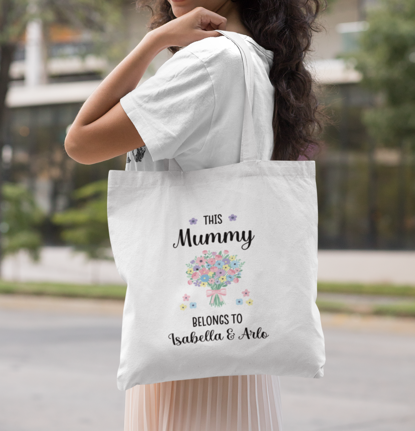 Personalised This Mummy/ Granny Belongs to Tote Bag