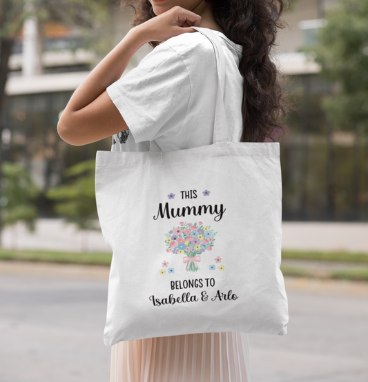 Personalised This Mummy/ Granny Belongs to Tote Bag